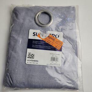 NEW Lichtenberg Sun Zero Grommet Single Curtain Panel Color Silver 50 x 63 #BT1